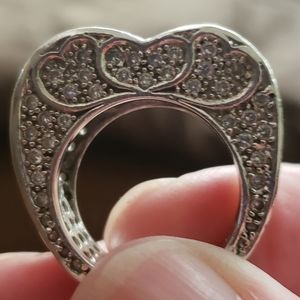 Heart diamond ring